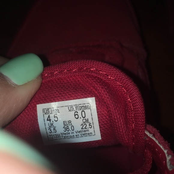 Vans checker red sneakers - Picture 4 of 5